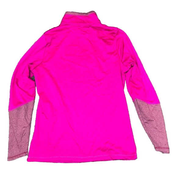 North Face Sweater Womens Large Pink Fuscia Canyonlands 1/4‎ Zip Fleece Pullover - Picture 5 of 5